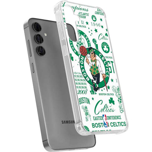 NBA Boston Celtics Historic Blast Galaxy S24 Plus Clear Case