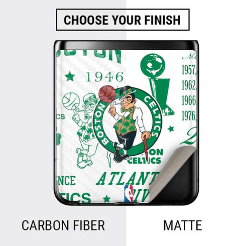 NBA Boston Celtics Historic Blast Galaxy Z Flip Skin