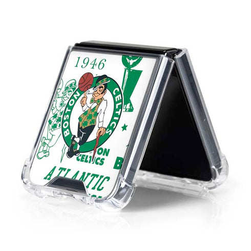 NBA Boston Celtics Historic Blast Galaxy Z Flip5 5G Clear Case