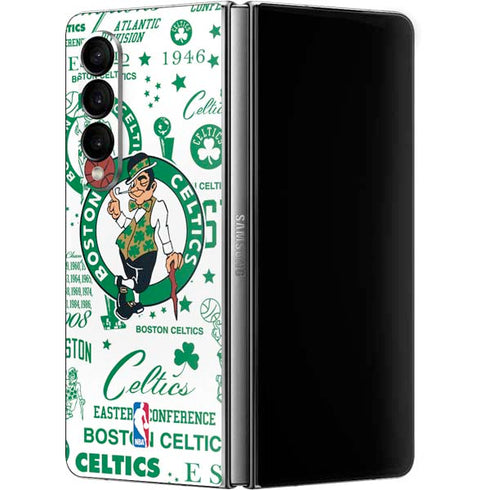 NBA Boston Celtics Historic Blast Galaxy Z Fold4 5G Skin