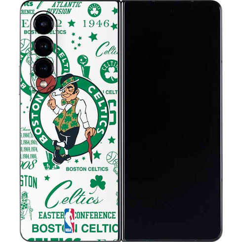 NBA Boston Celtics Historic Blast Galaxy Z Fold4 5G Skin