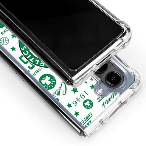 NBA Boston Celtics Historic Blast Galaxy Z Fold5 5G Clear Case