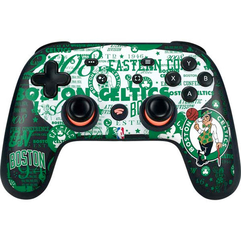 NBA Boston Celtics Historic Blast Google Stadia Controller Skin