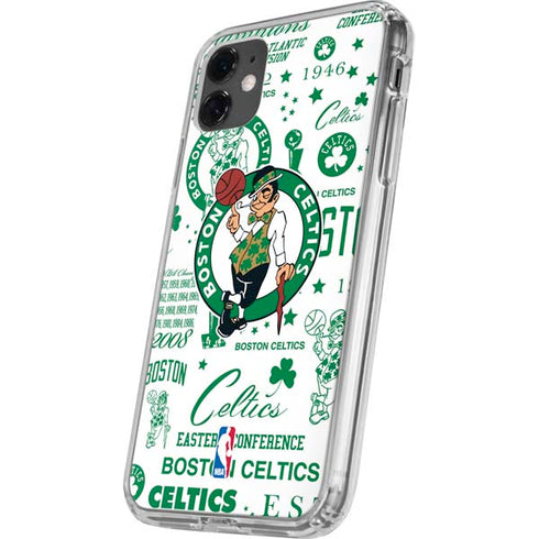 NBA Boston Celtics Historic Blast iPhone 11 Clear Case