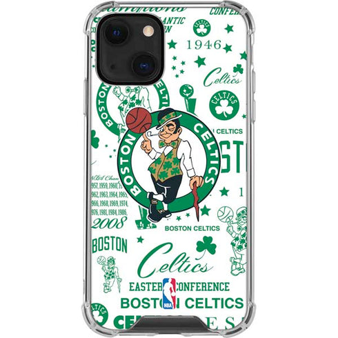 NBA Boston Celtics Historic Blast iPhone 13 Clear Case