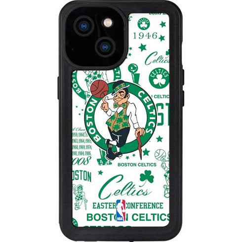 NBA Boston Celtics Historic Blast iPhone 13 Mini Waterproof Case