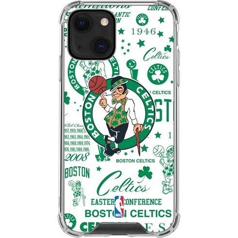 NBA Boston Celtics Historic Blast iPhone 14 Plus Clear Case
