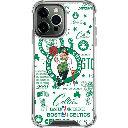 NBA Boston Celtics Historic Blast iPhone 14 Pro Max Clear Case