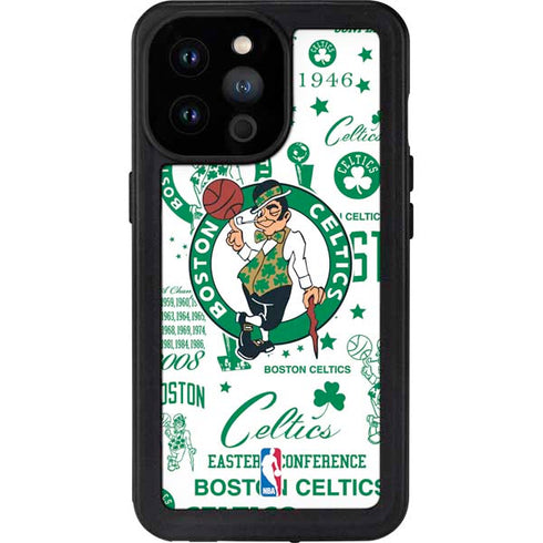 NBA Boston Celtics Historic Blast iPhone 14 Pro Max Waterproof Case