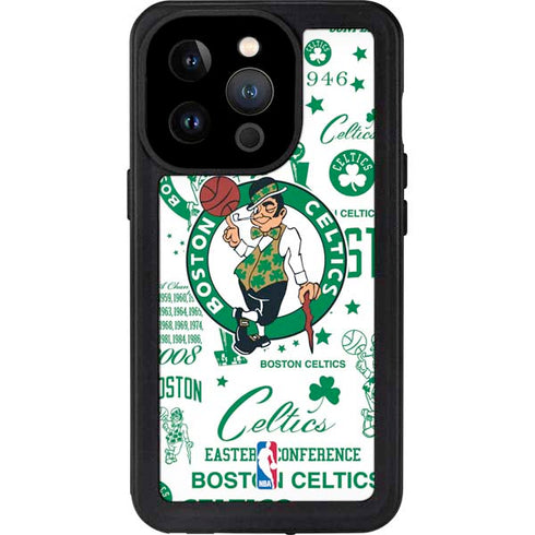 NBA Boston Celtics Historic Blast iPhone 14 Pro Waterproof Case