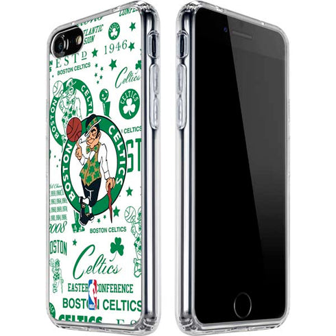 NBA Boston Celtics Historic Blast iPhone SE (2nd & 3rd Gen) Clear Case