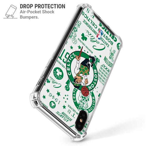 NBA Boston Celtics Historic Blast iPhone XS Max Clear Case