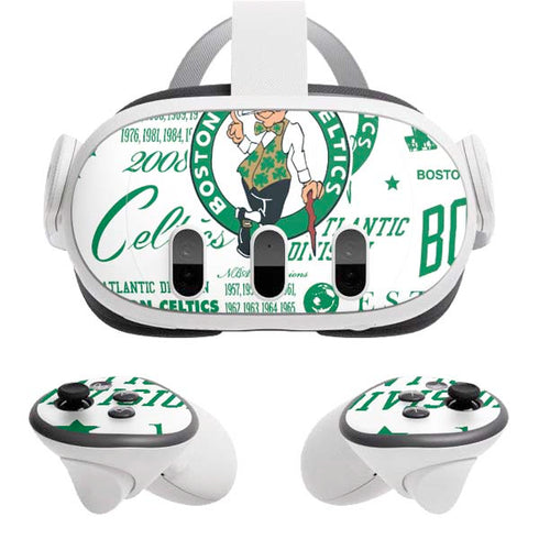 NBA Boston Celtics Historic Blast Meta Quest 3 Skin