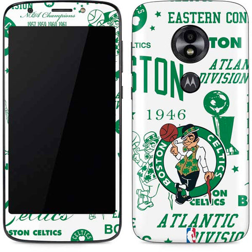 NBA Boston Celtics Historic Blast Moto E5 Play Skin
