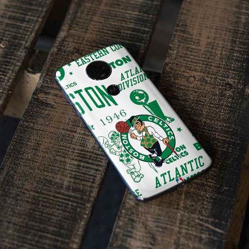 NBA Boston Celtics Historic Blast Moto E5 Plus Skin