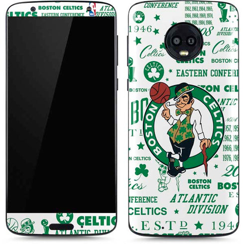 NBA Boston Celtics Historic Blast Moto G6 Skin