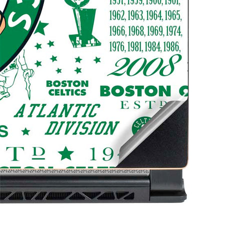 NBA Boston Celtics Historic Blast MSI GS65 Stealth Laptop Skin