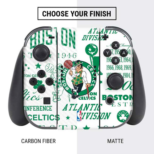 NBA Boston Celtics Historic Blast Nintendo Switch Bundle Skin