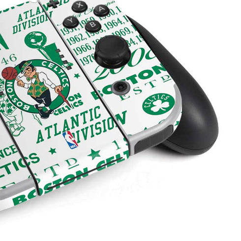 NBA Boston Celtics Historic Blast Nintendo Switch OLED (2021) Skin