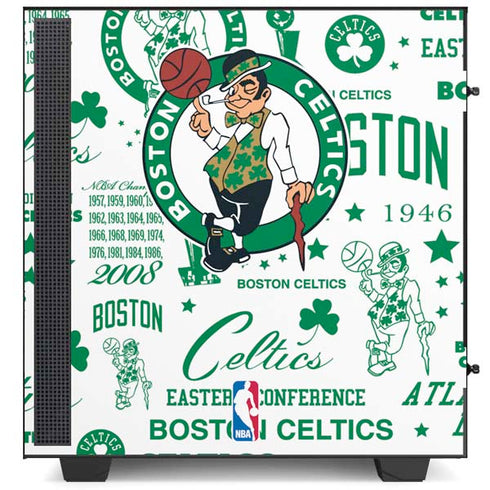 NBA Boston Celtics Historic Blast NZXT H510 Compact ATX Mid-Tower Case Skin