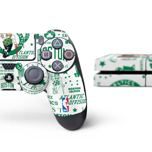 NBA Boston Celtics Historic Blast PS4 Console and Controller Bundle Skin