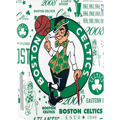 NBA Boston Celtics Historic Blast PS5 Console Skin