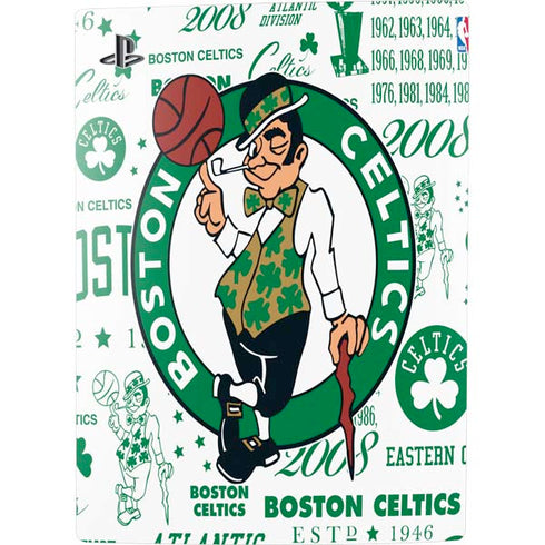 NBA Boston Celtics Historic Blast PS5 Digital Edition Console Skin