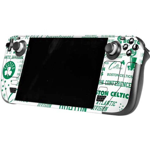NBA Boston Celtics Historic Blast Steam Deck Handheld Gaming Computer Skin