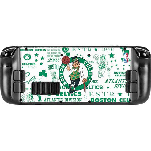 NBA Boston Celtics Historic Blast Steam Deck Handheld Gaming Computer Skin