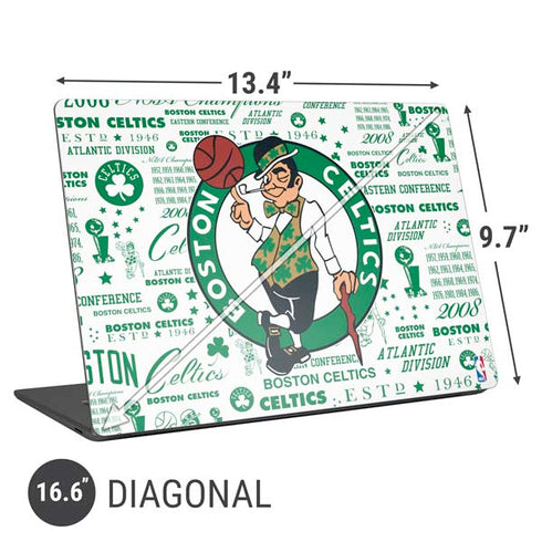 NBA Boston Celtics Historic Blast Universal Laptop 16.6in (13.4 x 9.7in) Skin