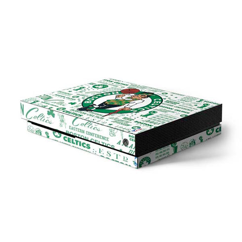 NBA Boston Celtics Historic Blast Xbox One X Console Skin