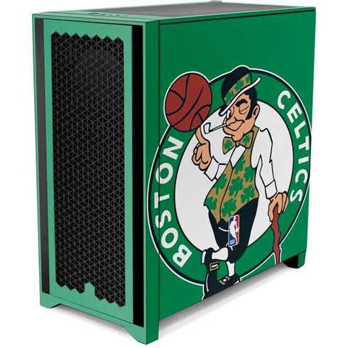 NBA Boston Celtics Large Logo Corsair 4000D Tempered Glass Mid-Tower ATX Case Skin