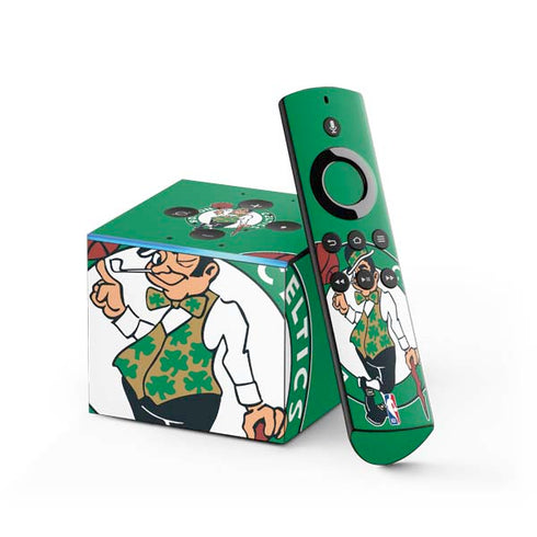 NBA Boston Celtics Large Logo Fire TV Cube Skin
