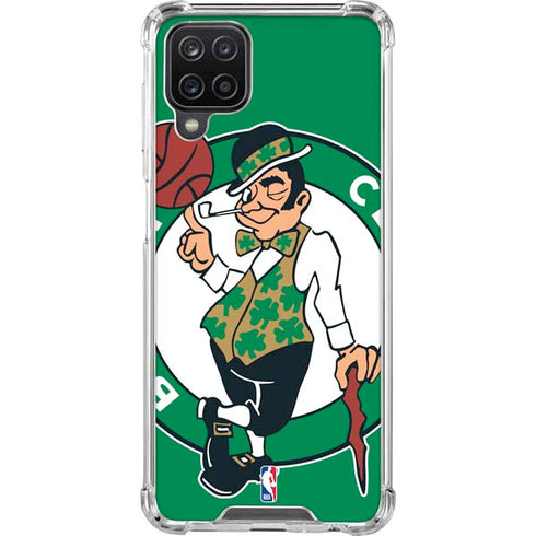 NBA Boston Celtics Large Logo Galaxy A12 Clear Case