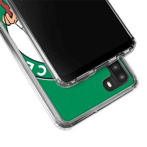 NBA Boston Celtics Large Logo Galaxy A21 Clear Case