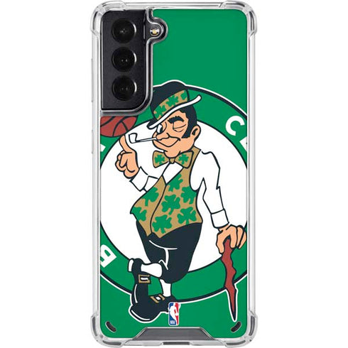 NBA Boston Celtics Large Logo Galaxy S21 5G Clear Case