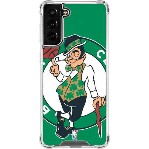 NBA Boston Celtics Large Logo Galaxy S21 FE Clear Case