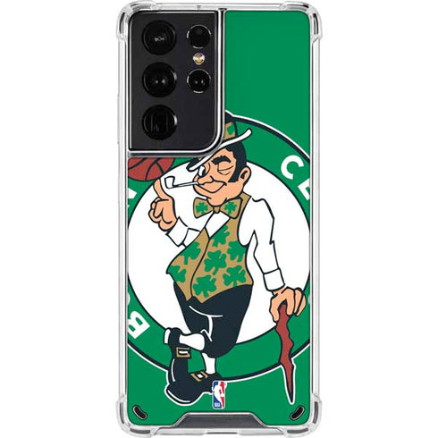 NBA Boston Celtics Large Logo Galaxy S21 Ultra 5G Clear Case