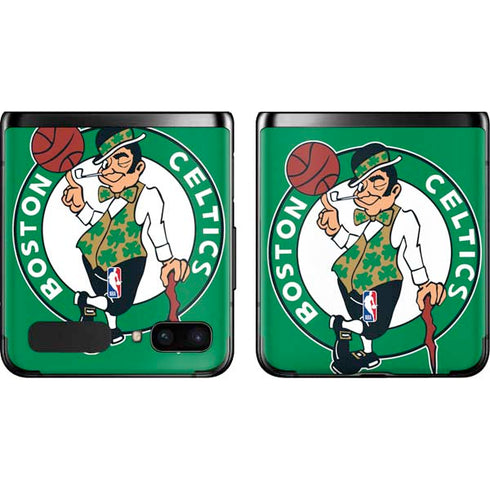 NBA Boston Celtics Large Logo Galaxy Z Flip Skin