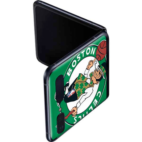 NBA Boston Celtics Large Logo Galaxy Z Flip Skin