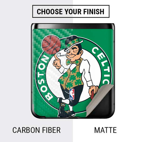NBA Boston Celtics Large Logo Galaxy Z Flip Skin