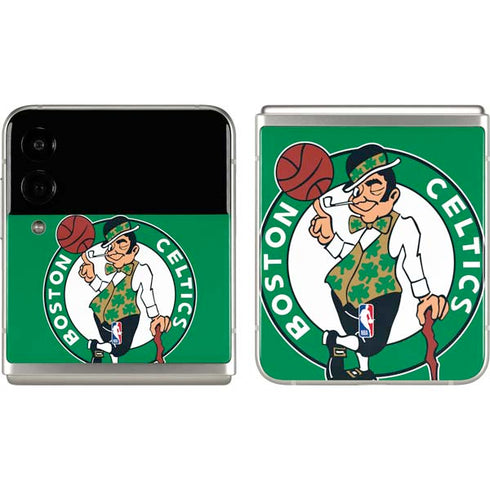 NBA Boston Celtics Large Logo Galaxy Z Flip3 5G Skin