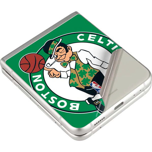 NBA Boston Celtics Large Logo Galaxy Z Flip3 5G Skin