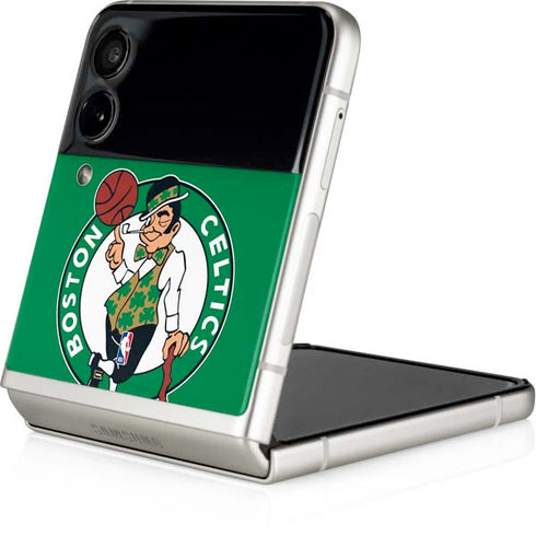 NBA Boston Celtics Large Logo Galaxy Z Flip3 5G Skin