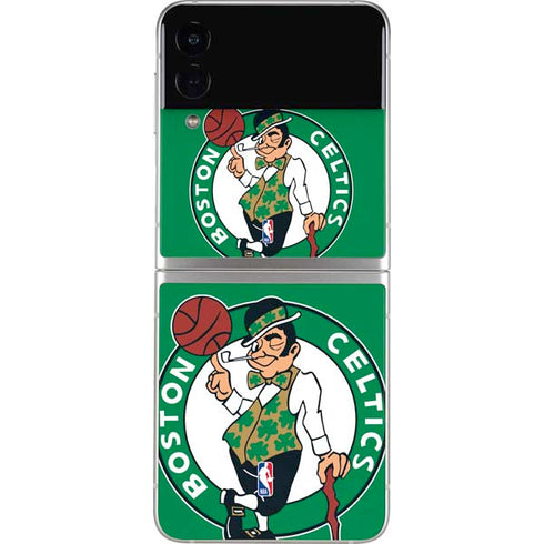 NBA Boston Celtics Large Logo Galaxy Z Flip4 5G Skin