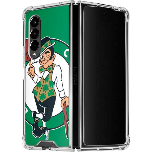 NBA Boston Celtics Large Logo Galaxy Z Fold4 5G Clear Case