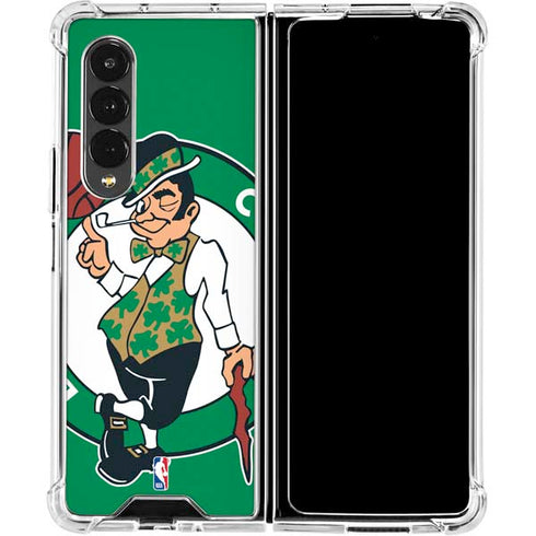 NBA Boston Celtics Large Logo Galaxy Z Fold4 5G Clear Case