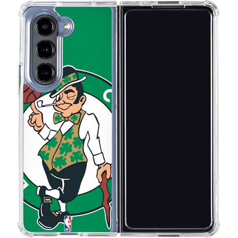 NBA Boston Celtics Large Logo Galaxy Z Fold5 5G Clear Case