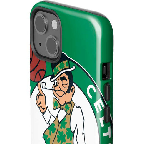 NBA Boston Celtics Large Logo iPhone 15 Impact Case