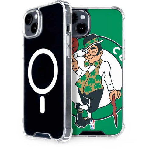 NBA Boston Celtics Large Logo iPhone 15 Plus MagSafe Case